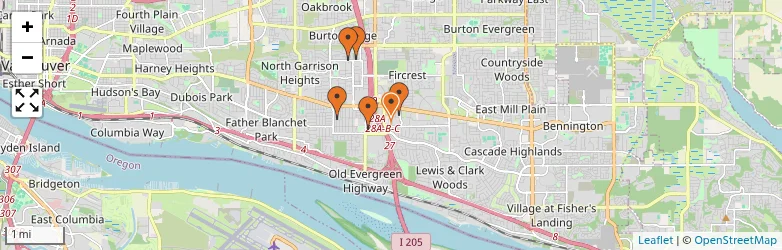 Related schools map