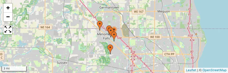 Related schools map