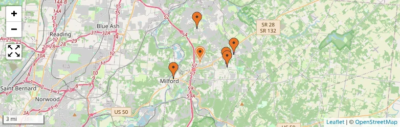 Related schools map