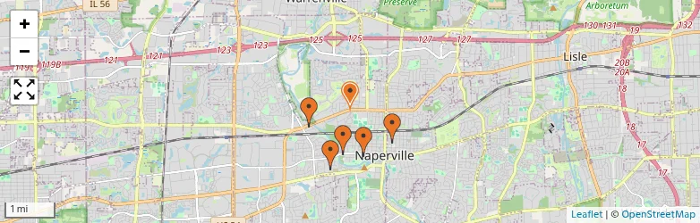 Related schools map