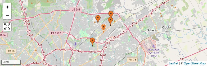 Related schools map
