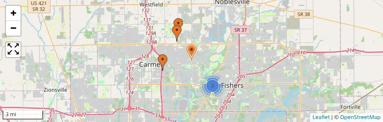 Related schools map