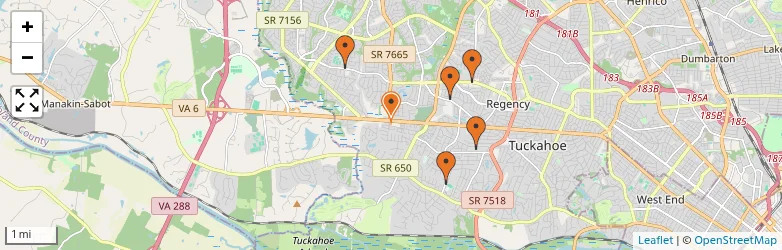 Related schools map