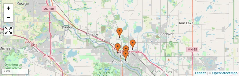 Related schools map