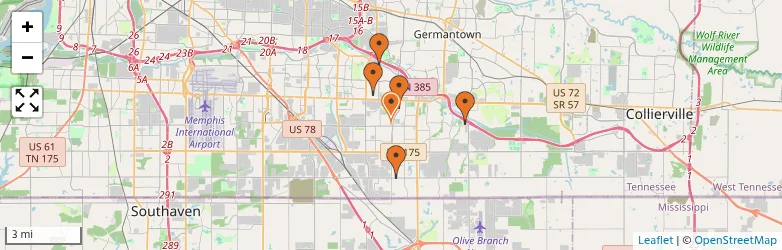 Related schools map