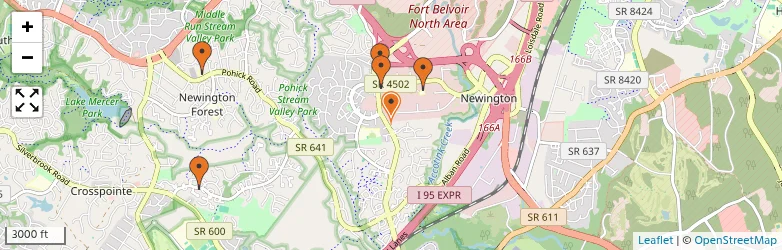 Related schools map