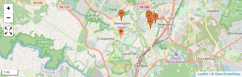 Related schools map