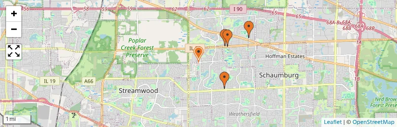 Related schools map