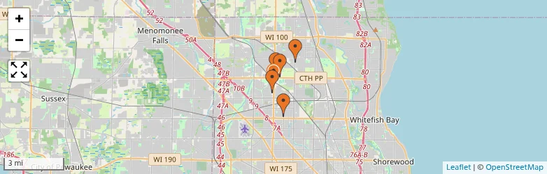 Related schools map