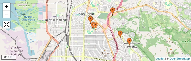 Related schools map