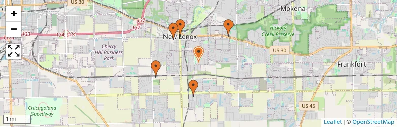Related schools map