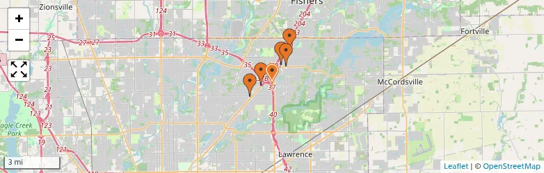Related schools map