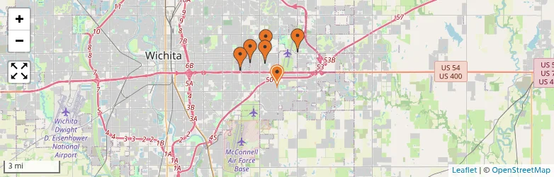 Related schools map