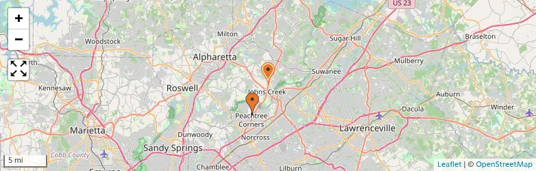 Related schools map