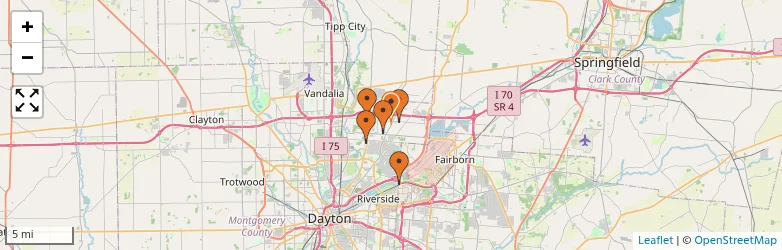 Related schools map