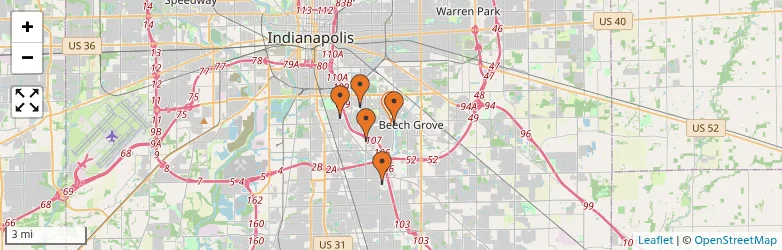 Related schools map