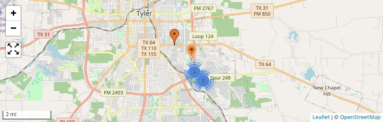 Related schools map