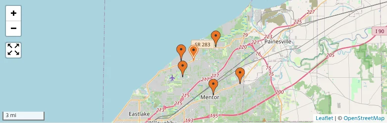 Related schools map