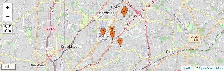 Related schools map