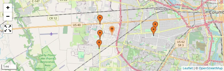 Related schools map