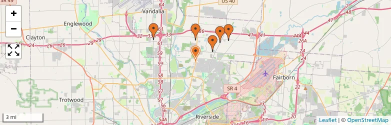 Related schools map