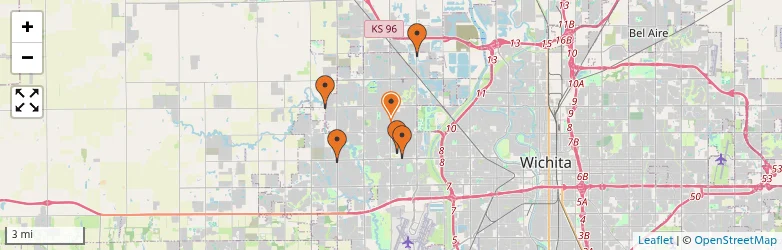 Related schools map