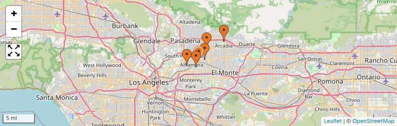 Related schools map