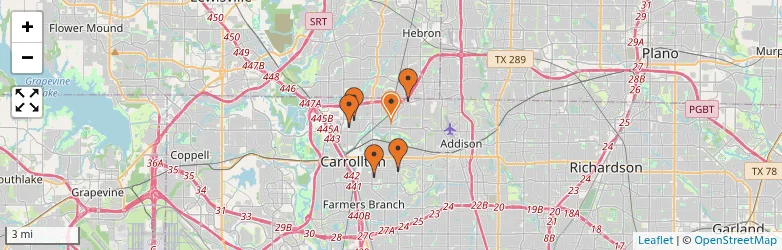 Related schools map