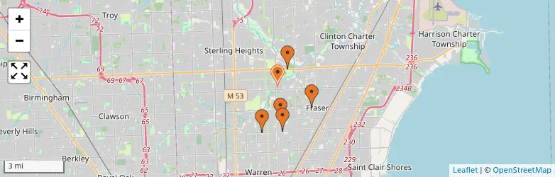 Related schools map