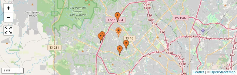 Related schools map