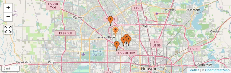 Related schools map