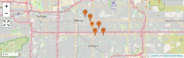 Related schools map