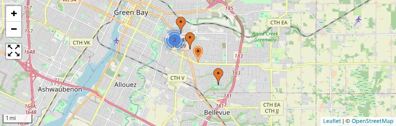 Related schools map