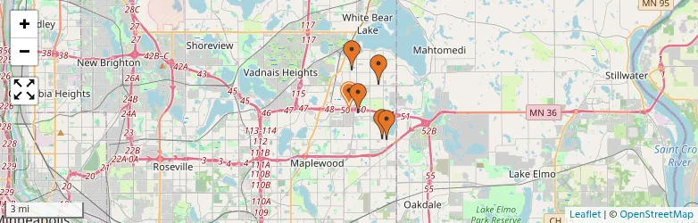 Related schools map