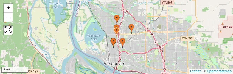 Related schools map