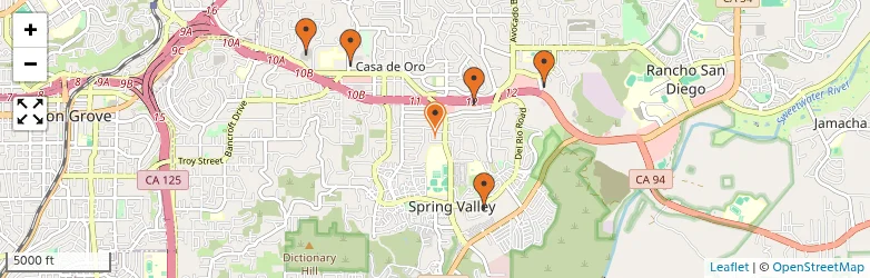 Related schools map