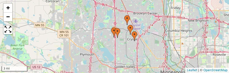 Related schools map