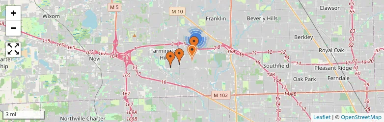 Related schools map