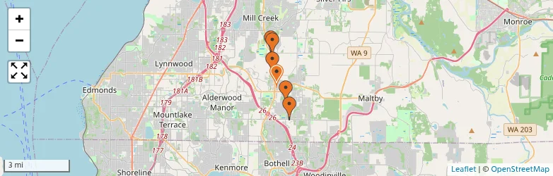Related schools map