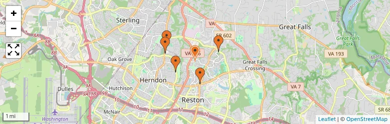 Related schools map