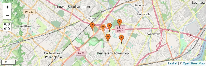 Related schools map
