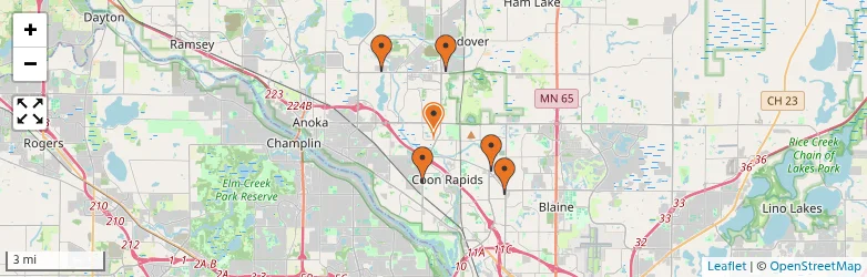 Related schools map