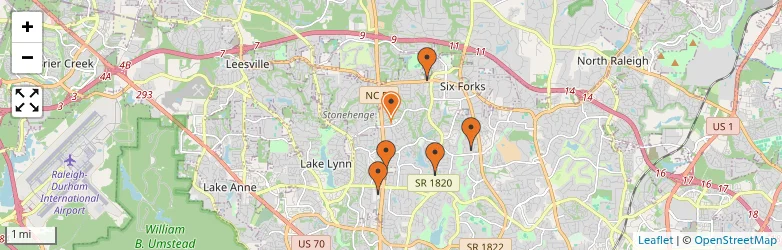 Related schools map