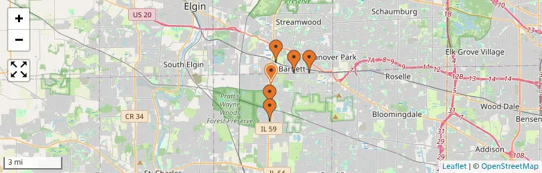 Related schools map