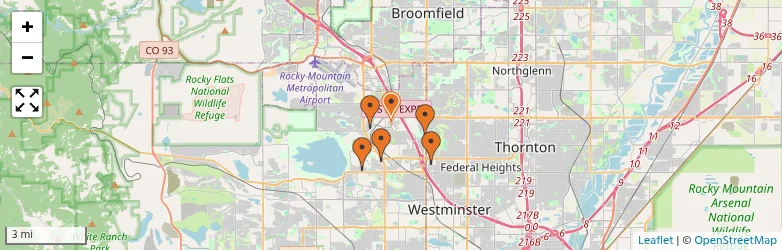 Related schools map
