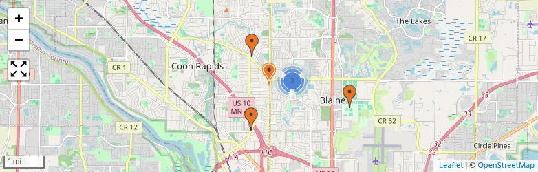 Related schools map