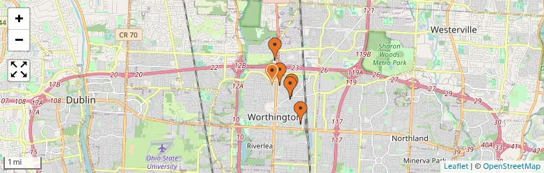 Related schools map