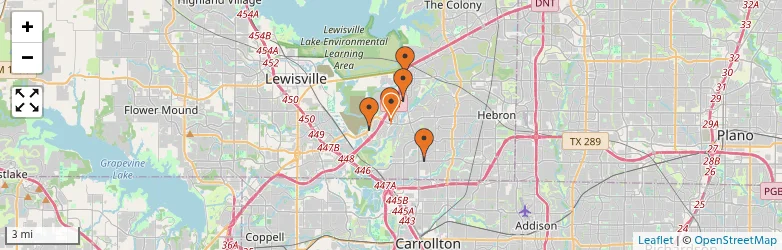 Related schools map