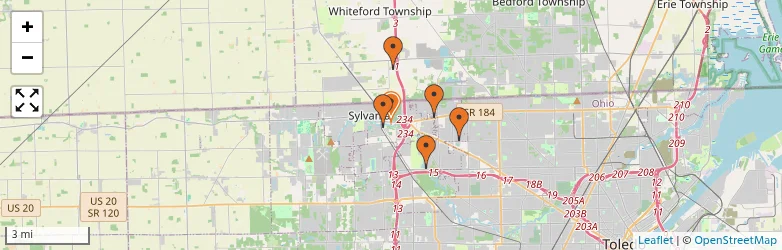 Related schools map