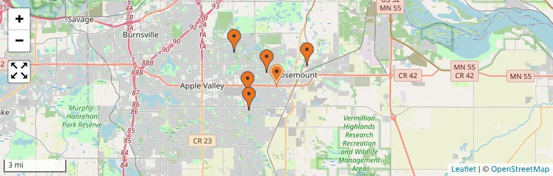 Related schools map